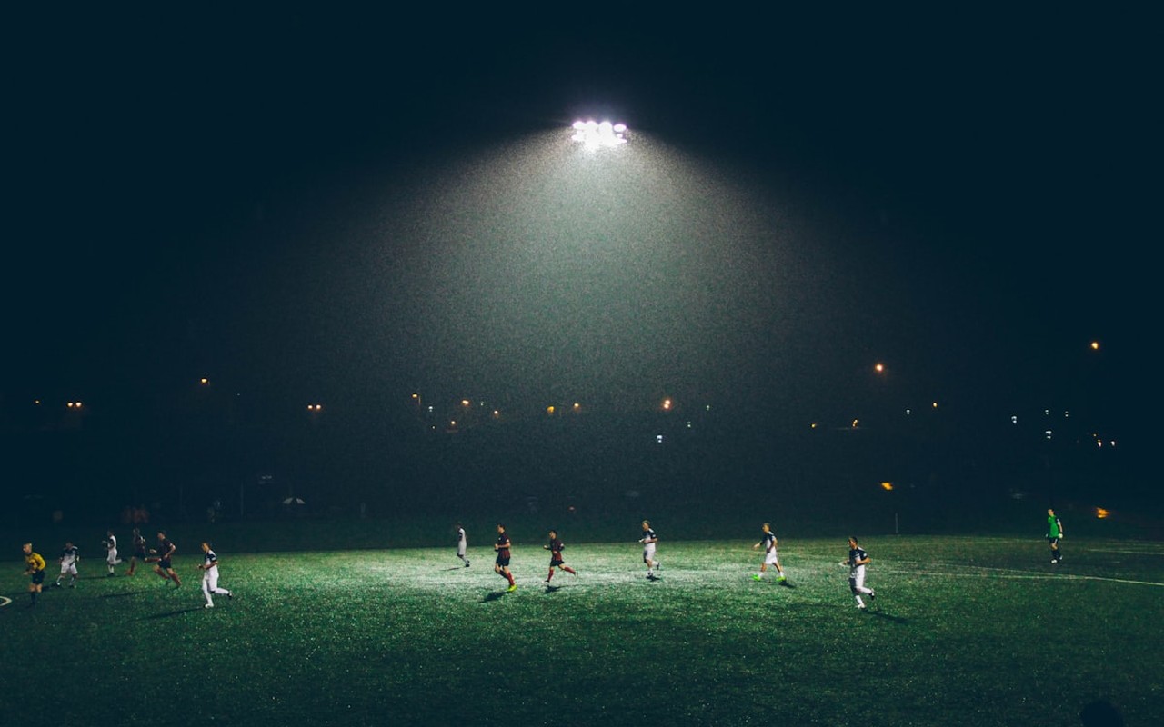 Floodlit football field for hire